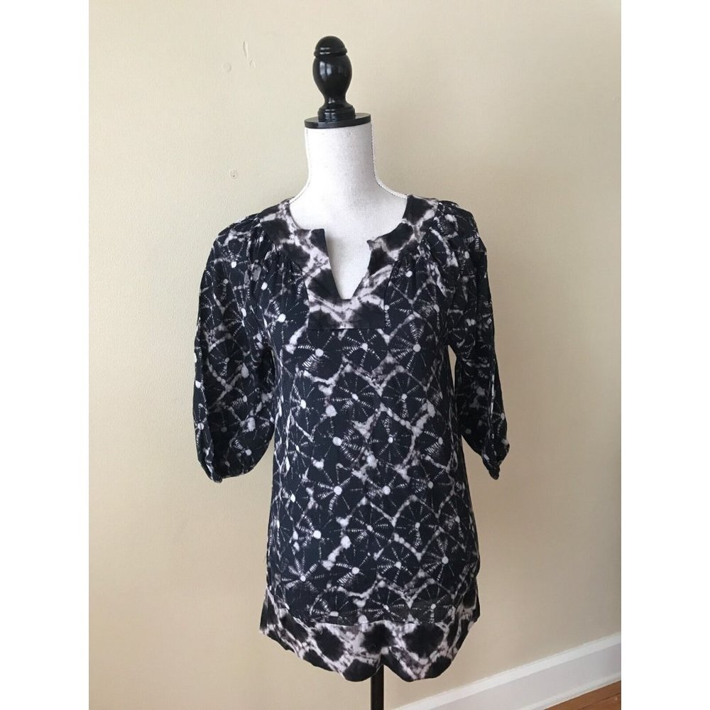 THAKOON for Target Size XS Black Shibori Print Tie